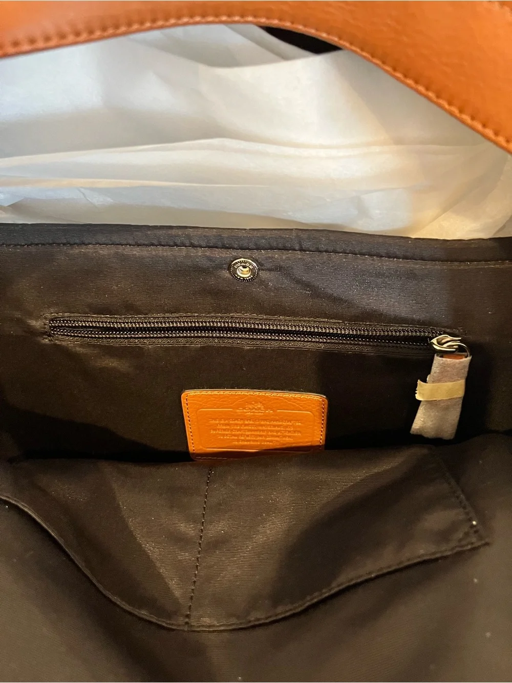 Coach leather backpack